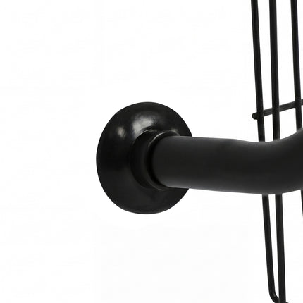 Toque Over the Door Pantry Organiser 6 Tiers Metal Hanging Storage Rack Black-2050059015542673412
