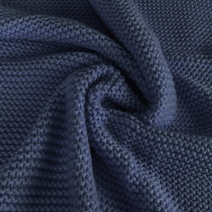 DreamZ Knitting Throw Blanket Cushion Navy-1973194038416904196