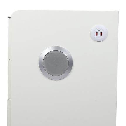 Levede Bedside Table LED Lights Drawers Storage-1975420388875833349