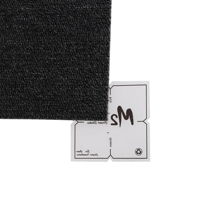 Marlow 20x Carpet Tiles 5m2 Box Heavy Black-1973193859903131653
