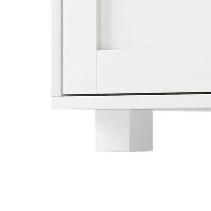 Levede Shoe Cabinet Door Storage Rack Cupboard White-2029387290895323141
