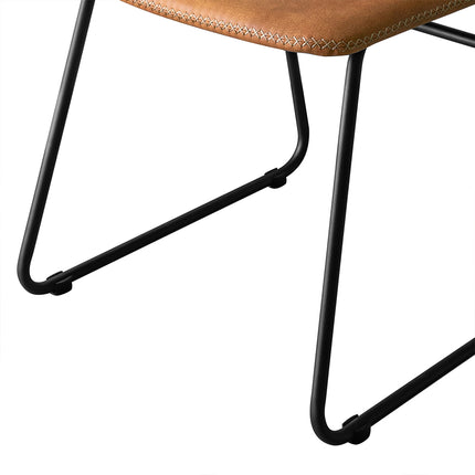Levede 2x Dining Chairs Kitchen Table Brown-1975420498930176005