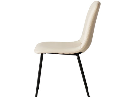 Levede Stackable Dining Chairs Kitchen Beige-1942353406484156421
