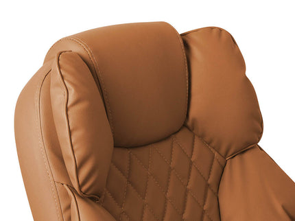 Levede Gaming Chair Office Computer Brown Footrest-1864184461999083525