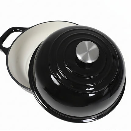 Toque Enamelled Cast Iron Dutch Oven Pot Sourdough Bread Baking Kitchen 24cm-2029334115807006725