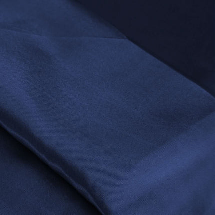 DreamZ Silky Satin Sheets Fitted Flat Queen Blue-1954802914501464069