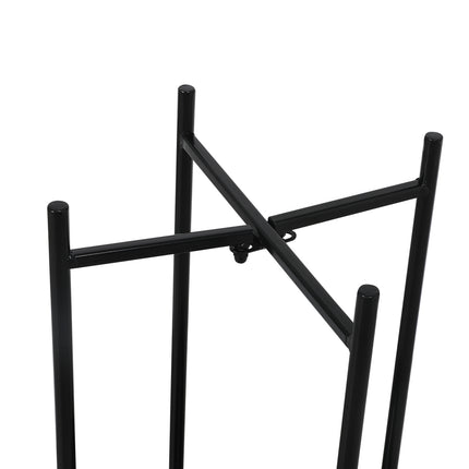 Levede 2 Tier Plant Stand Outdoor Indoor Black Large-1973193775849279493
