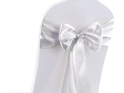50x Satin Chair Sashes Cloth Cover Wedding-1954802401676496901