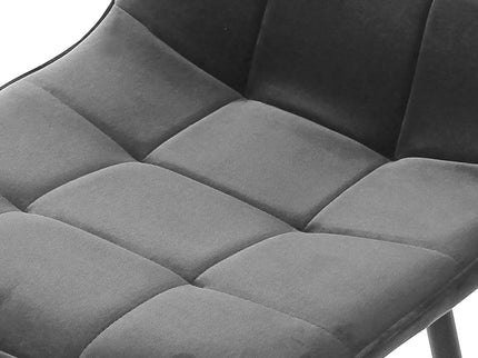 Levede 4x Dining Chairs Kitchen Velvet Grey-1942353398804385797