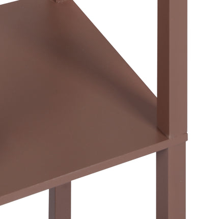 EMITTO LED Floor Lamp with Storage Shelf Brown-1973193956355346437