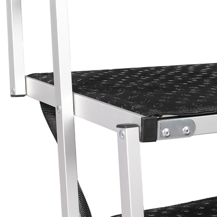 PaWz 6 Steps Dog Ramp Adjustable Height Black-1973193664230461445