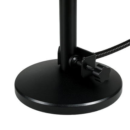 Levede Desktop Microphone Stand Adjustable Pop Filter Shock Mount Base Kit Black-2065254308319989765
