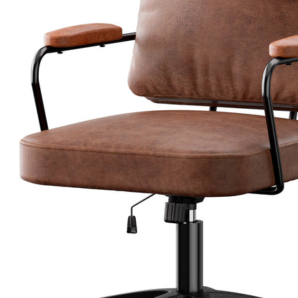 Levede Office Arm Chair Leather Executive Chairs-1973193535456940037