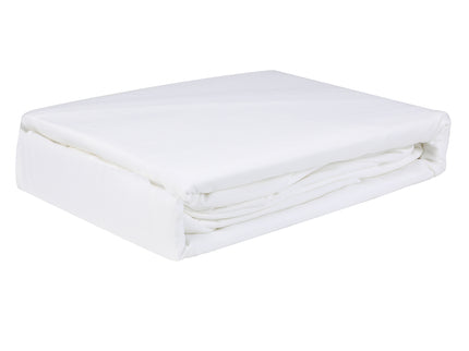 Dreamz 4pcs Double Size 100% Bamboo Bed Sheet Set in White Colour-1942353307725074437