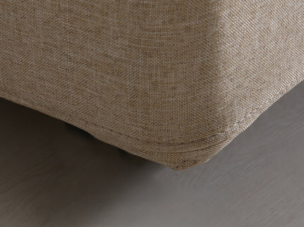 Levede Fabric Bed Frame King Tufted Beige-1910113203430494213