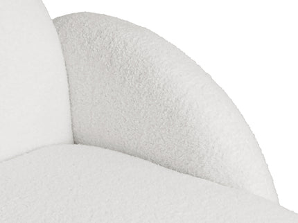 Levede Sofa Chair Fleece Upholstered Single White-1910112207304265733