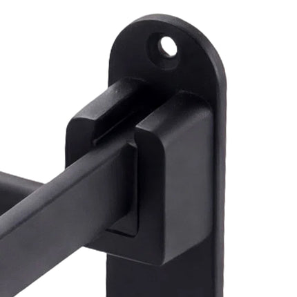 Levede Towel Rack Bathroom 2 Bars Rail Holder Wall Mounted Storage Shelf Black-2050059022438109189