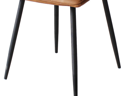 Levede 4x Dining Chairs Kitchen Chair Brown Faux Leather-1942353398980546565