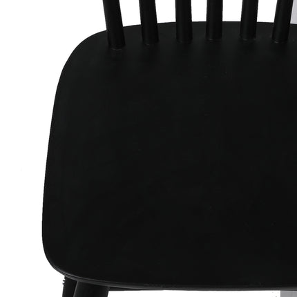 Levede 4x Dining Chairs Kitchen Winsor Black-2006732719123468293