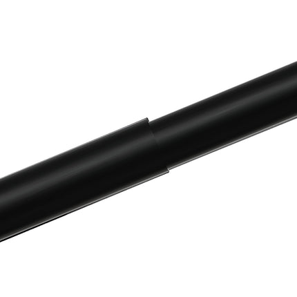Marlow Black Double Curtain Rod Steel Pole Pommel Set Extendable Adjustable-1954802388695126021