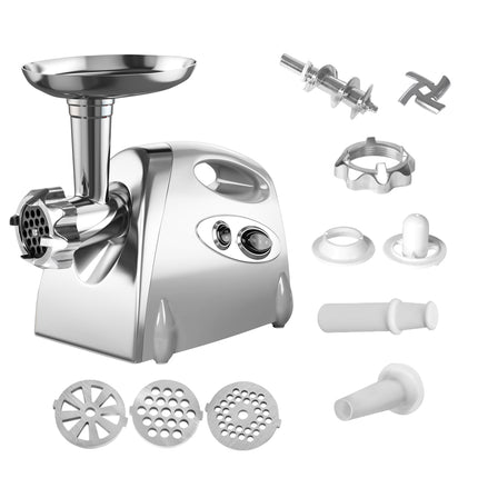 800W Electric Meat Grinder Mincer Sausage Silver-1973193959182307333