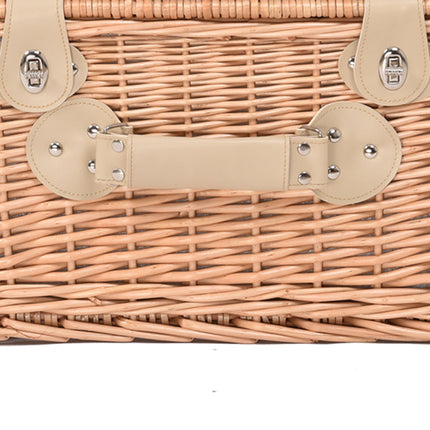 4 Person Picnic Basket Baskets Set Outdoor-1973193795319238661
