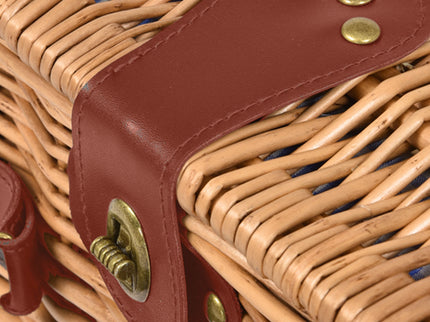 4 Person Picnic Basket Baskets Set Outdoor-1864183149366480901
