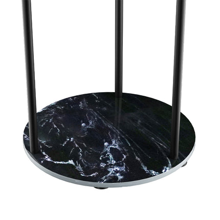 Levede Coat Rack Clothes Stand 8 Hook Organizer Black-1973193820665417733