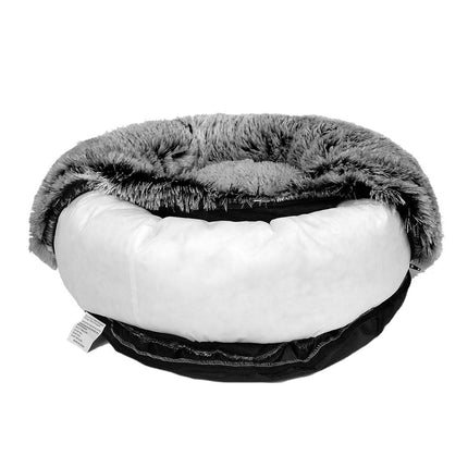 PaWz Pet Bed Cat Dog Donut Nest Calming XL Charcoal X-Large-1954802520169779205