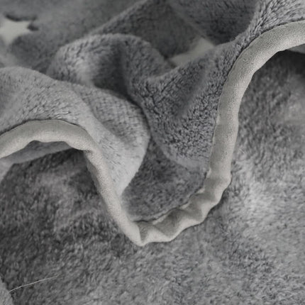 DreamZ 3x3M Large Oversized Blanket Grey Star-1954802942217424901