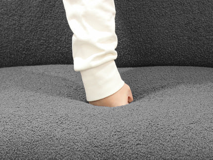 Levede Cloud Sofa 3 Seater Sherpa Fleece Beige-1910112207107133445