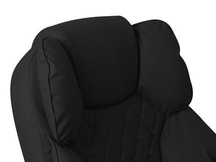 Levede Gaming Chair Office Computer Black Footrest-1864184461713870853