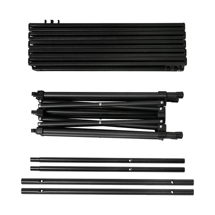 Levede Folding Camping Table Portable Black-1973194002169729029