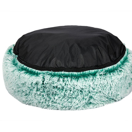 PaWz Pet Bed Cat Dog Donut Nest Calming M Teal Medium-1973193631523278853
