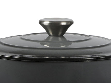 TOQUE 4L Enamel Dutch Oven Pot in Black Colour-1864184348161478661