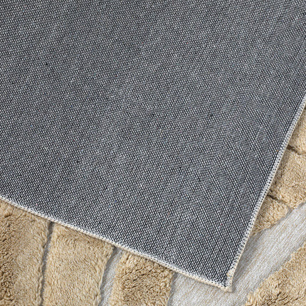 Marlow Floor Rug Soft Embossed Carpet Non Slip Plush Shaggy Rugs Leaf Pattern-1973193450954297349