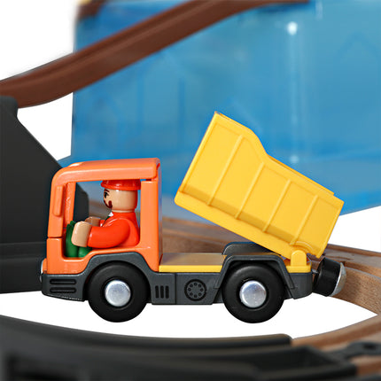 Bopeep Toy Train Set Track DIY Wooden-1975420474666127365