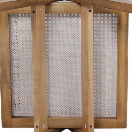 Levede 6x Dining Chair Solid Wood Rattan-2006732729571479557