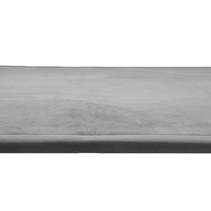 Marlow Coral Velvet Area Rugs Large Mat 150x200cm Grey-1975420340150603781