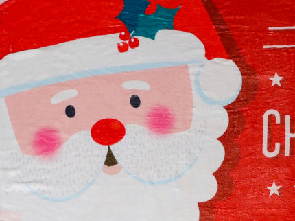 Santaco Throw Blanket Xmas Double Sided Red Single-1864184745487896581