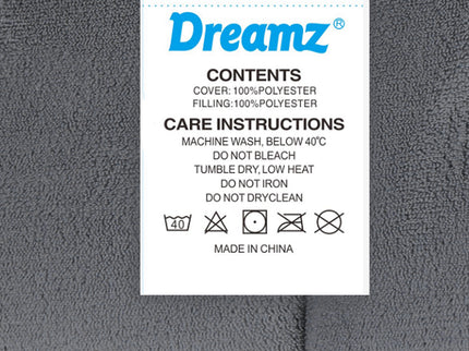 DreamZ Quilt Doona Comforter Blanket Grey Queen-1864184580156821509
