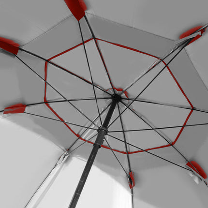 Mountview Beach Umbrella Outdoor Umbrellas Red 2.33M-1973193757788606469