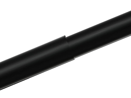 Marlow Black Double Curtain Rod Steel Pole Pommel Set Extendable Adjustable-1910112209103622149