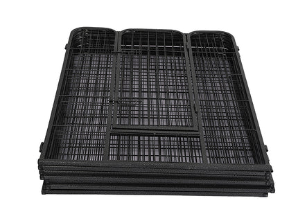 PaWz 8 Panel Pet Dog Playpen Puppy Exercise Black 4kg chicken-1910113003056009221