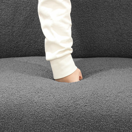 Levede Cloud Sofa 3 Seater Sherpa Fleece Beige-1975420389232349189