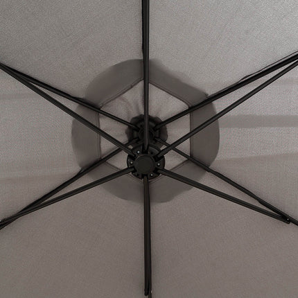Mountview 3M Cantilever Umbrella Outdoor Grey With Base-1973193992527024133