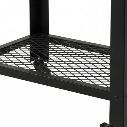 Levede Outdoor Kitchen Cart Mobile BBQ Grill Trolley Stainless Steel Prep Table-2050059021725077509