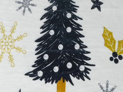Santaco Throw Blanket Xmas Double Sided White Queen-1864184745634697221