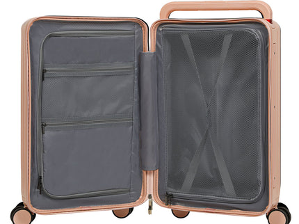 Slimbridge 26" Luggage Wide Handle Hard Case Pink-1910112245883473925