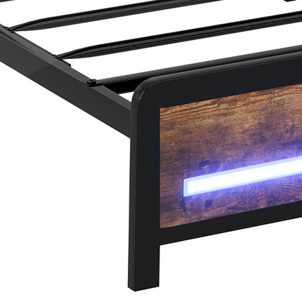 Levede Single Bed Frame Storage Headboard Industrial-2011971104947703813